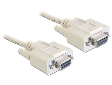 KABEL TRANSMISYJNY NULL MODEM 9F/9F RS232 5M DELOCK KABEL TRANSMISYJNY NULL MODEM 9F/9F RS232 5M DELOCK