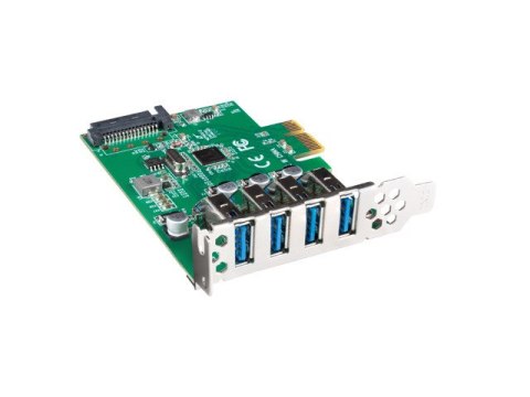KARTA PCI EXPRESS X1->4X USB-A 3.1 GEN1 ŚLEDŹ LOW PROFILE LANBERG KARTA PCI EXPRESS X1->4X USB-A 3.1 GEN1 ŚLEDŹ LOW PROFILE LANBERG
