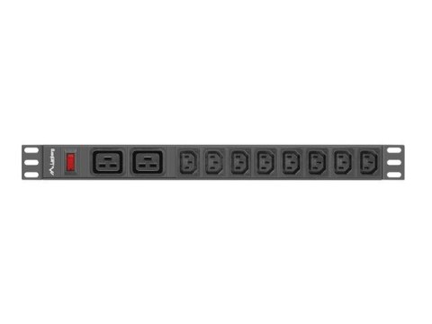 LISTWA ZASILAJĄCA RACK PDU 19" LANBERG 1U 16A 2M 2X C19 8X IEC C13 CZARNA C20 LISTWA ZASILAJĄCA RACK PDU 19" LANBERG 1U 16A 2M 2X C19 8X IEC C13 CZARNA C20