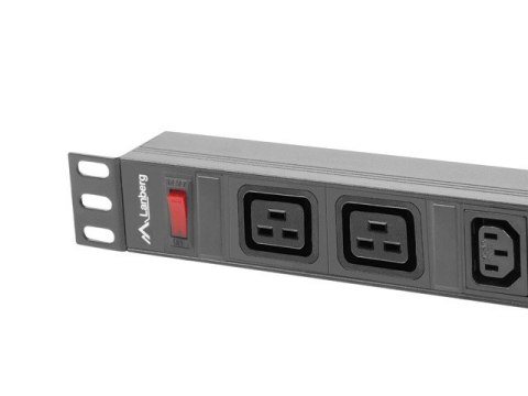LISTWA ZASILAJĄCA RACK PDU 19" LANBERG 1U 16A 2M 2X C19 8X IEC C13 CZARNA C20 LISTWA ZASILAJĄCA RACK PDU 19" LANBERG 1U 16A 2M 2X C19 8X IEC C13 CZARNA C20