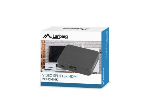 SPLITTER VIDEO LANBERG HDMI->2X HDMI 4K + PORT MICRO USB CZARNY SPLITTER VIDEO LANBERG HDMI->2X HDMI 4K + PORT MICRO USB CZARNY