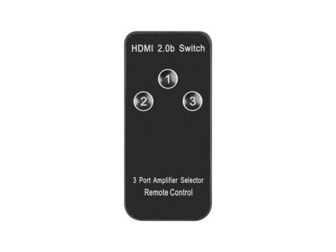 SWITCH VIDEO LANBERG 3X HDMI CZARNY + PORT MICRO USB + PILOT SWITCH VIDEO LANBERG 3X HDMI CZARNY + PORT MICRO USB + PILOT