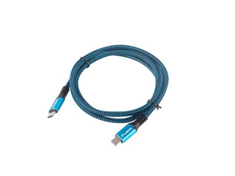 KABEL USB-C M/M USB4 1.2M 100W 8K 30HZ CZARNO-NIEBIESKI LANBERG KABEL USB-C M/M USB4 1.2M 100W 8K 30HZ CZARNO-NIEBIESKI LANBERG