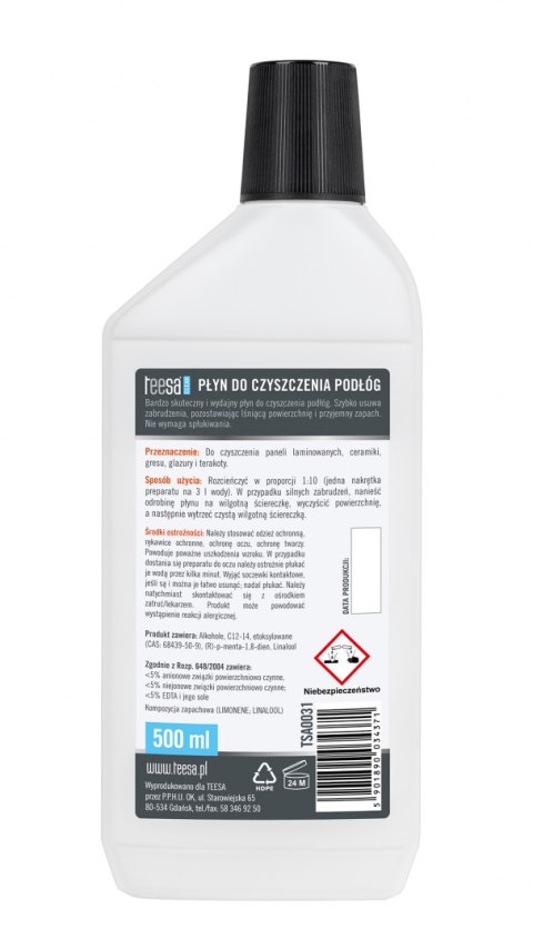 Koncentrat do mycia podłóg 500ml Koncentrat do mycia podłóg 500ml