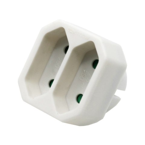 Rozgałęźnik 2 wtyczki płaskie 2.5A V-TAC VT-1022 Rozgałęźnik 2 wtyczki płaskie 2.5A V-TAC VT-1022