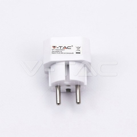 Rozgałęźnik 2 wtyczki płaskie 2.5A V-TAC VT-1022 Rozgałęźnik 2 wtyczki płaskie 2.5A V-TAC VT-1022
