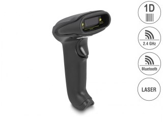 SKANER KODÓW KRESKOWYCH DELOCK 1D LASER 2.4 GHZ BLUETOOTH LUB USB