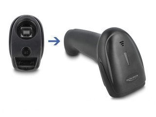 SKANER KODÓW KRESKOWYCH DELOCK 1D LASER 2.4 GHZ BLUETOOTH LUB USB