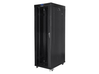 SZAFA INSTALACYJNA RACK STOJĄCA 19" 42U 800X1000 CZARNA DRZWI SZKLANE LCD LANBERG (FLAT PACK)