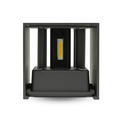 Oprawa Ścienna V-TAC 11W LED Góra Dół Regulowana Chip BRIDGELUX Czarny Kwadrat IP65 VT-759-12-B 4000K 1360lm