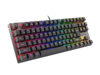 KLAWIATURA DLA GRACZY GENESIS THOR 303 TKL BLACK US PODŚWIETLENIE RGB MECHANICZNA RED S (PO TESTACH)