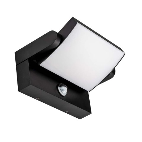 Projektor Oprawa Elewacyjna V-TAC 17W LED Czujnik Ruchu Czarna IP65 VT-11020S 4000K 2520lm