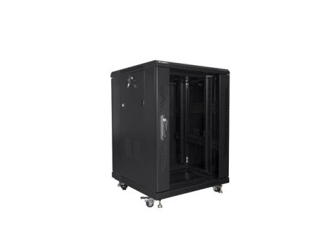 SZAFA INSTALACYJNA RACK STOJĄCA 19" 15U 600X600 CZARNA DRZWI SZKLANE LANBERG (ZŁOŻONA) SZAFA INSTALACYJNA RACK STOJĄCA 19" 15U 600X600 CZARNA DRZWI SZKLANE LANBERG (ZŁOŻONA)