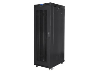 SZAFA INSTALACYJNA RACK STOJĄCA 19" 27U 800X1000 CZARNA DRZWI PERFOROWANE LCD LANBERG (FLAT PACK)