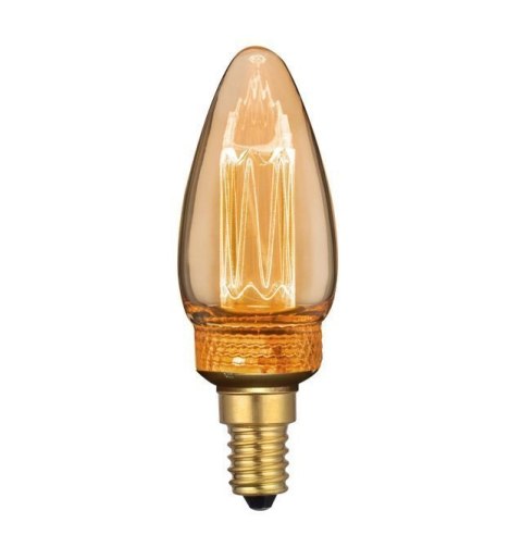 V-TAC VT-2152 Żarówka LED 2W EDISON RETRO Świeczka E14 Bursztynowa 1800K 65lm