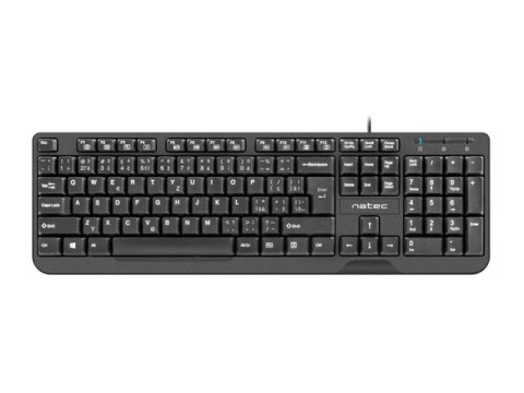KLAWIATURA NATEC TROUT CZ/SK PRZEWODOWA SLIM CZARNA KLAWIATURA NATEC TROUT CZ/SK PRZEWODOWA SLIM CZARNA