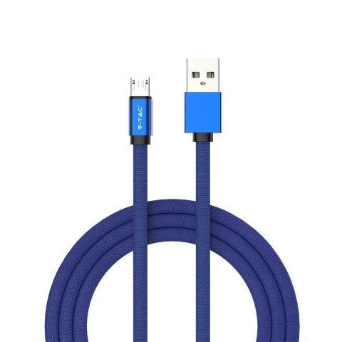 Przewód Micro USB V-TAC 1M Niebieski Seria Ruby VT-5341 Przewód Micro USB V-TAC 1M Niebieski Seria Ruby VT-5341