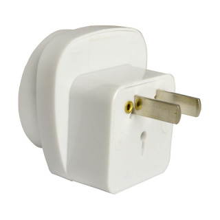 Adapter podróżny przejście wtyk USA GB CHINY gniazdo PL AC 230V 110V 10A DPM biały