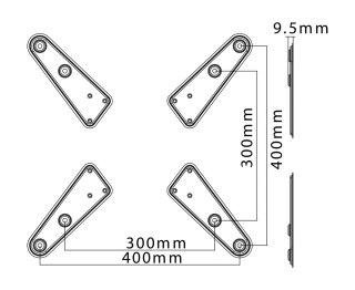 Przejściówka VESA do uchwytów LED/LCD