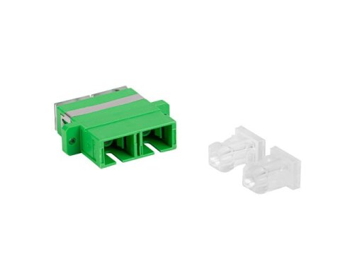 ADAPTER ŚWIATŁOWODOWY SM SC/APC DUPLEX ZAŚLEPKA PRZEZROCZYSTA 20SZT LANBERG