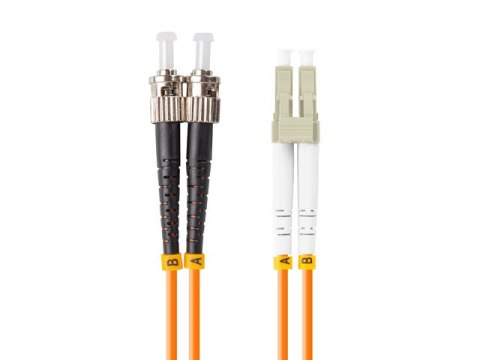PATCHCORD ŚWIATŁOWODOWY MM ST/UPC-LC/UPC DUPLEX 3.0MM OM2 50/125 LSZH 1M POMARAŃCZOWY LANBERG PATCHCORD ŚWIATŁOWODOWY MM ST/UPC-LC/UPC DUPLEX 3.0MM OM2 50/125 LSZH 1M POMARAŃCZOWY LANBERG