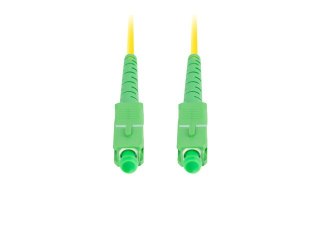 PATCHCORD ŚWIATŁOWODOWY SM SC/APC-SC/APC SIMPLEX 3.0MM LSZH G657A1 1M ŻÓŁTY LANBERG