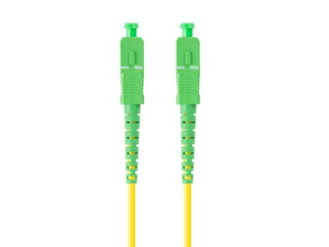 PATCHCORD ŚWIATŁOWODOWY SM SC/APC-SC/APC SIMPLEX 3.0MM LSZH G657A1 2M ZÓŁTY LANBERG