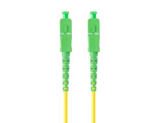 PATCHCORD ŚWIATŁOWODOWY SM SC/APC-SC/APC SIMPLEX 3.0MM LSZH G657A1 3M ZÓŁTY LANBERG