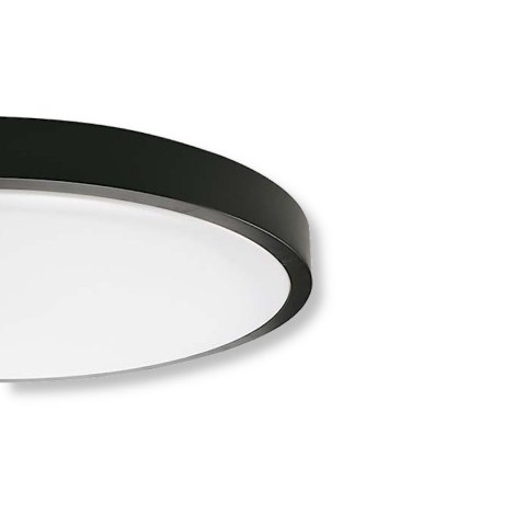 Plafon V-TAC 18W LED Okrągły IP44 23cm Czarny VT-8618B-RD 4000K 1800lm