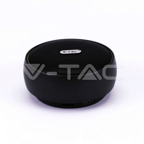 Przenośny Głośnik Bluetooth Micro USB Wysokiej jakości przewód 800mAh Czarny V-TAC VT-6211 Przenośny Głośnik Bluetooth Micro USB Wysokiej jakości przewód 800mAh Czarny V-TAC VT-6211