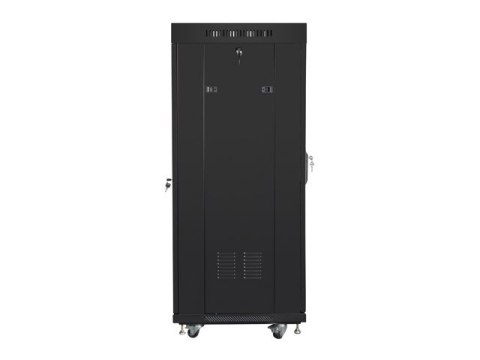 SZAFA INSTALACYJNA RACK STOJĄCA 19" 27U 600X600 CZARNA DRZWI SZKLANE LCD LANBERG (FLAT PACK) SZAFA INSTALACYJNA RACK STOJĄCA 19" 27U 600X600 CZARNA DRZWI SZKLANE LCD LANBERG (FLAT PACK)