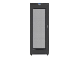 SZAFA INSTALACYJNA RACK STOJĄCA 19" 42U 800X1200 CZARNA DRZWI PERFOROWANE LCD LANBERG (FLAT PACK)