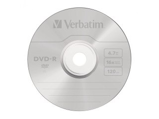 DVD-R VERBATIM 4.7GB X16 MATT SILVER (JEWEL CASE 5) (USZKODZONE OPAKOWANIE)