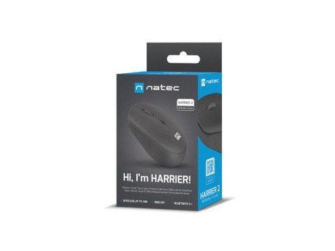 MYSZ NATEC HARRIER 2 BEZPRZEWODOWA 1600DPI BLUETOOTH 5.1 CZARNA