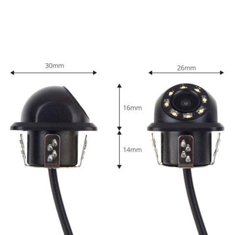 Amio Kamera cofania HD-305 LED "Night Vision" 18 mm Amio Kamera cofania HD-305 LED "Night Vision" 18 mm