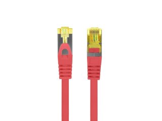 PATCHCORD KAT.6A S/FTP LSZH CU 1.5M CZERWONY FLUKE PASSED LANBERG