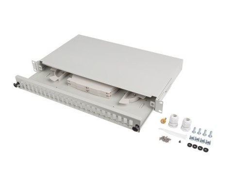 PRZEŁĄCZNICA ŚWIATŁOWODOWA LANBERG 24XSC DUPLEX / 24XLC QUAD RACK 19" 1U SZARA + AKCESORIA PRZEŁĄCZNICA ŚWIATŁOWODOWA LANBERG 24XSC DUPLEX / 24XLC QUAD RACK 19" 1U SZARA + AKCESORIA