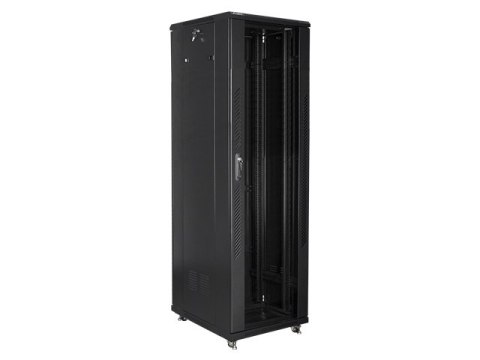 SZAFA INSTALACYJNA RACK STOJĄCA 19" 42U 600X800 CZARNA LANBERG (FLAT PACK)