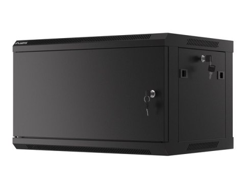 SZAFA INSTALACYJNA RACK WISZĄCA 19" 6U 600X450 CZARNA DRZWI METALOWE LANBERG (FLAT PACK) SZAFA INSTALACYJNA RACK WISZĄCA 19" 6U 600X450 CZARNA DRZWI METALOWE LANBERG (FLAT PACK)