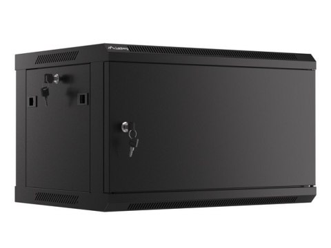 SZAFA INSTALACYJNA RACK WISZĄCA 19" 6U 600X450 CZARNA DRZWI METALOWE LANBERG (FLAT PACK) SZAFA INSTALACYJNA RACK WISZĄCA 19" 6U 600X450 CZARNA DRZWI METALOWE LANBERG (FLAT PACK)
