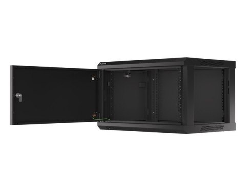 SZAFA INSTALACYJNA RACK WISZĄCA 19" 6U 600X450 CZARNA DRZWI METALOWE LANBERG (FLAT PACK) SZAFA INSTALACYJNA RACK WISZĄCA 19" 6U 600X450 CZARNA DRZWI METALOWE LANBERG (FLAT PACK)
