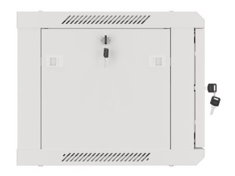 SZAFA INSTALACYJNA RACK WISZĄCA 19" 6U 600X450 SZARA DRZWI METALOWE LANBERG (FLAT PACK)