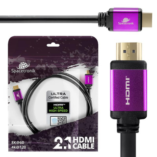 Spacetronik SH-SPR050 Przewód HDMI 2.1 8K 5m certyfikowany