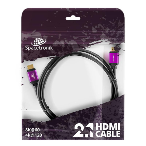 Spacetronik SH-SPR050 Przewód HDMI 2.1 8K 5m certyfikowany