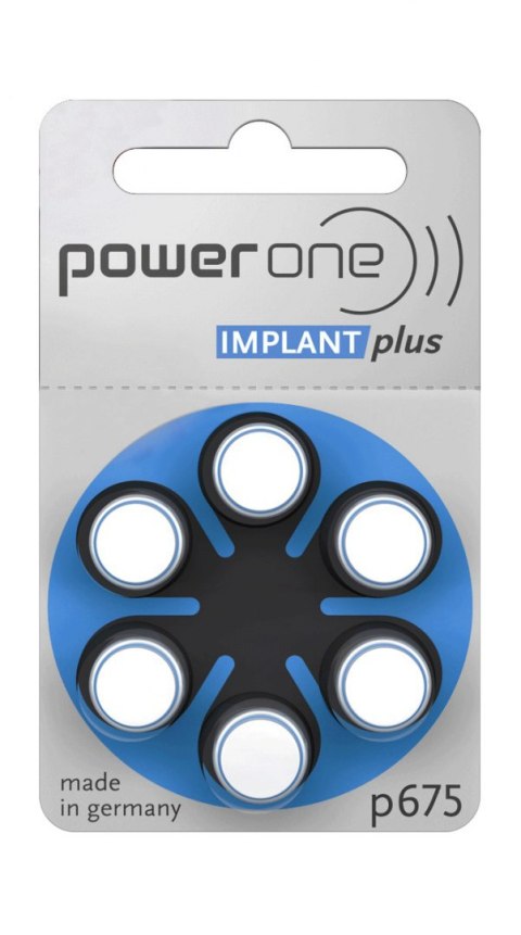 BATERIA DO AP. SŁUCH. IMPLANT PLUS POWER ONE VARTA 675 6szt./bl