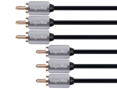 Kabel 3RCA-3RCA component 1.8m Kruger&Matz Kabel 3RCA-3RCA component 1.8m Kruger&Matz