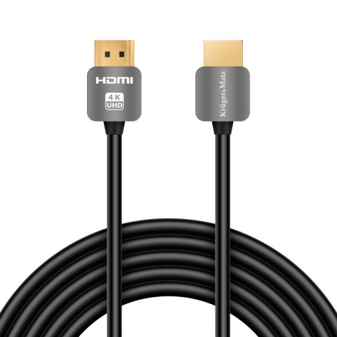 Kabel HDMI - HDMI wtyk-wtyk (A-A) 3.0m Kruger&Matz 4K Kabel HDMI - HDMI wtyk-wtyk (A-A) 3.0m Kruger&Matz 4K