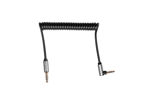 Kabel jack 3.5 kątowy - jack 3.5 prosty sprężynka 1.8m Kruger&Matz Basic Kabel jack 3.5 kątowy - jack 3.5 prosty sprężynka 1.8m Kruger&Matz Basic