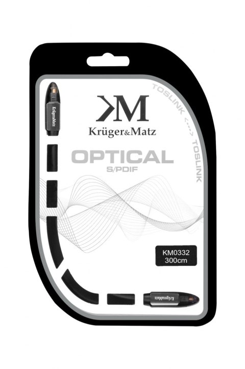 Kabel optyczny toslink-toslink 3.0m Kruger&Matz Kabel optyczny toslink-toslink 3.0m Kruger&Matz