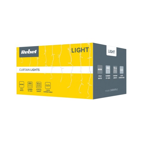 Kurtyna świetlna 10m (660 Led) kolor zimny biały, IP 44 Kurtyna świetlna 10m (660 Led) kolor zimny biały, IP 44